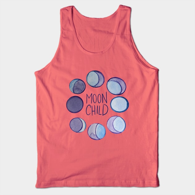 Moon Child Tank Top by bubbsnugg